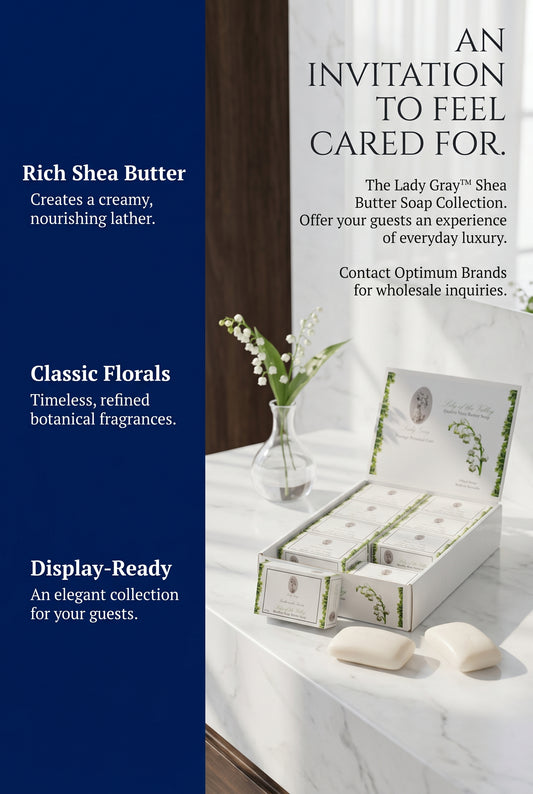 Lady Gray™ - Quality Shea Butter Soap - Lily of the Valley - Display Box 20pack