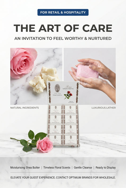 Lady Gray™ - Quality Shea Butter Soap - Roses - Display Box 20pack