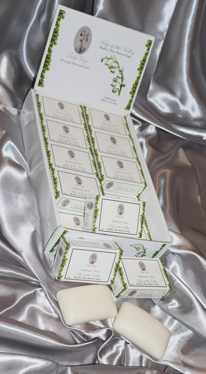 Lady Gray - Quality Shea Butter Soap - Lily of the Valley - Display Box 20pack
