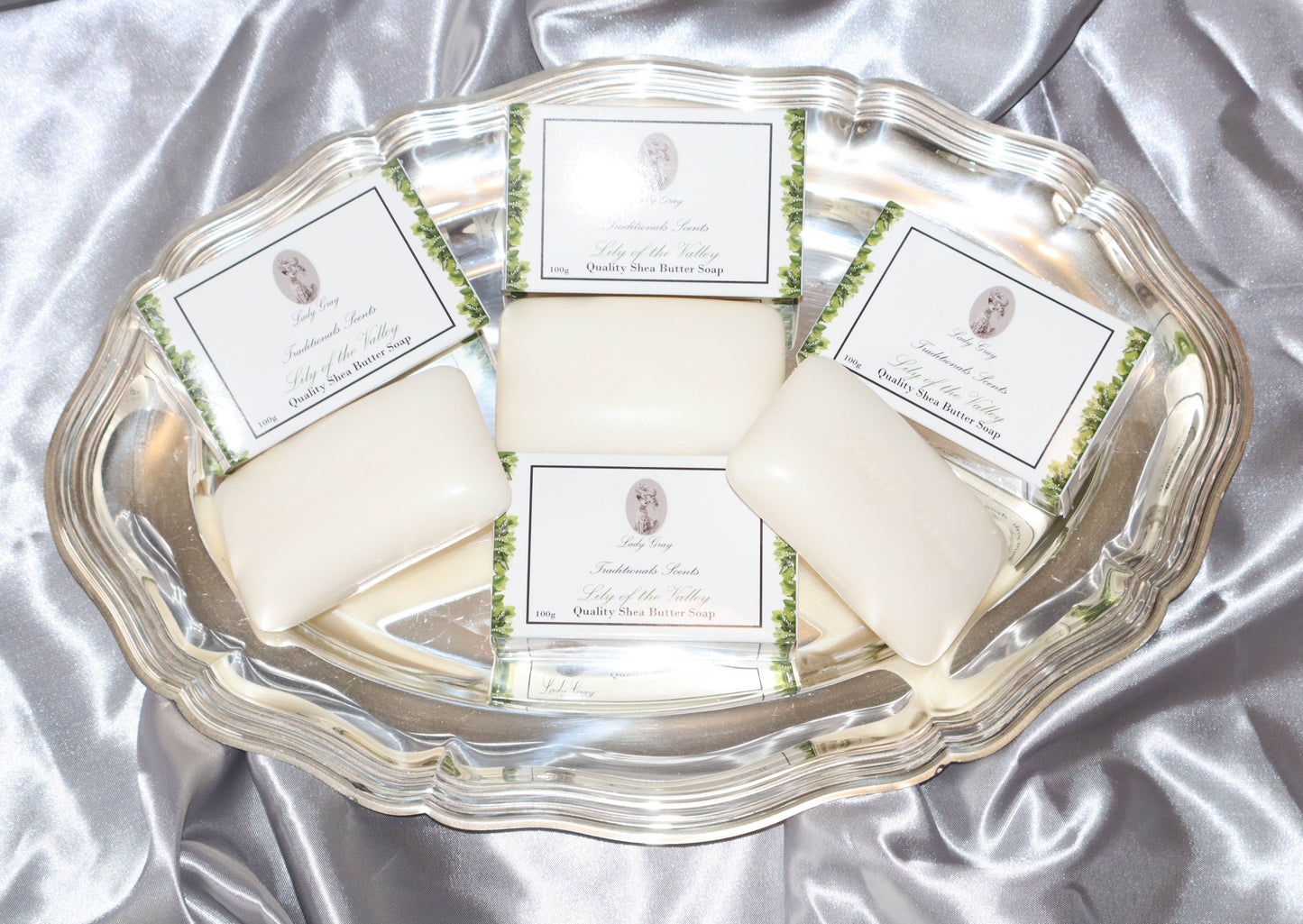 Lady Gray - Quality Shea Butter Soap - Lily of the Valley - Display Box 20pack