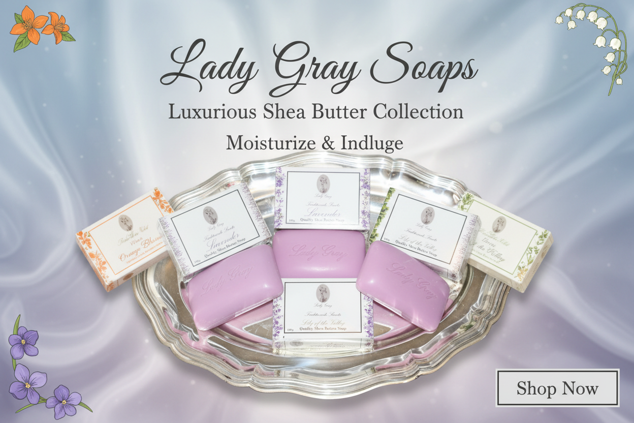 Quality Shea Butter Soap Banner Ad